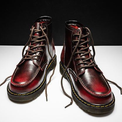 Herren High-Top Rindsleder Martin Trendige Arbeitsstiefel