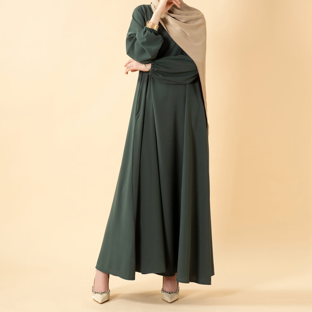 Essentielle Premium Vielseitige Taschen Regenschirm-Schnitt Abaya (MA113)