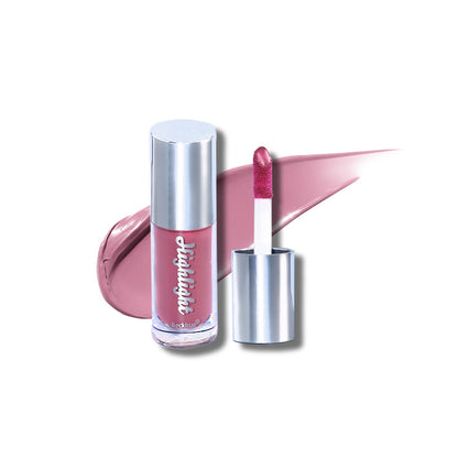 Hochglänzender Nude-Lipgloss mit Spiegel-Finish