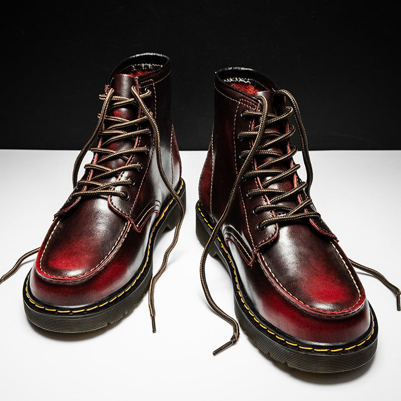 Herren High-Top Rindsleder Martin Trendige Arbeitsstiefel