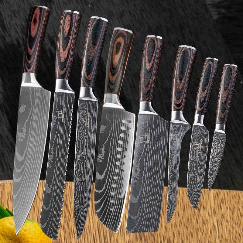 Damast Küchenmesser-Set