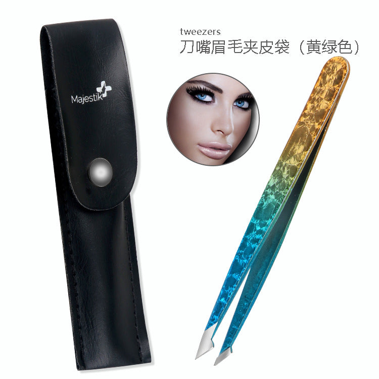 Doppelseitige Edelstahlpinzette Beauty-Set