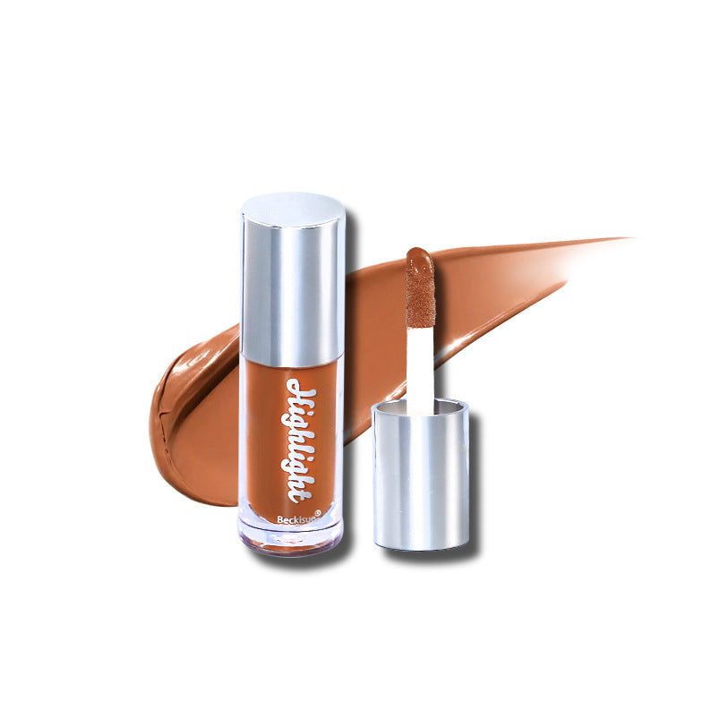 Hochglänzender Nude-Lipgloss mit Spiegel-Finish