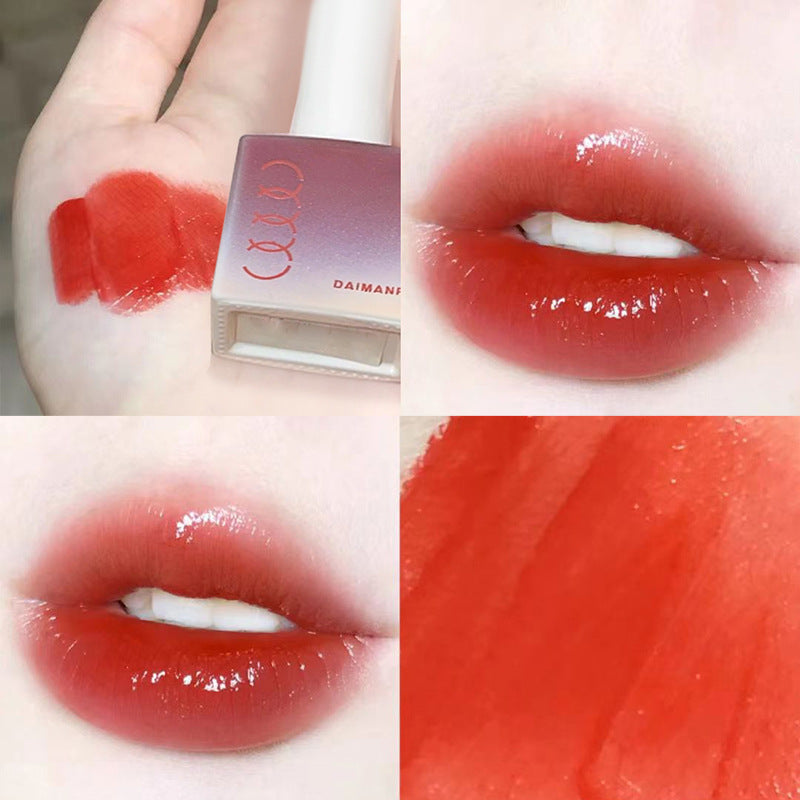 DAIMANPU Kleiner Eiswürfel Gelee Lippenlack Lipgloss