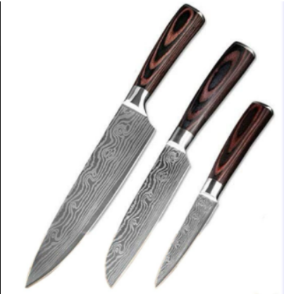Damast Küchenmesser-Set