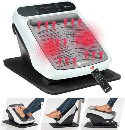 LifePro Fußmassagegerät für entspannende Waden- & Fußtherapie – Vibrations-Fußmassage-Zirkulationsgerät für Beine und Füße mit Wärmefunktion – Untertisch-Fußmassagegerät zur Schmerzlinderung und Blutzirkulation