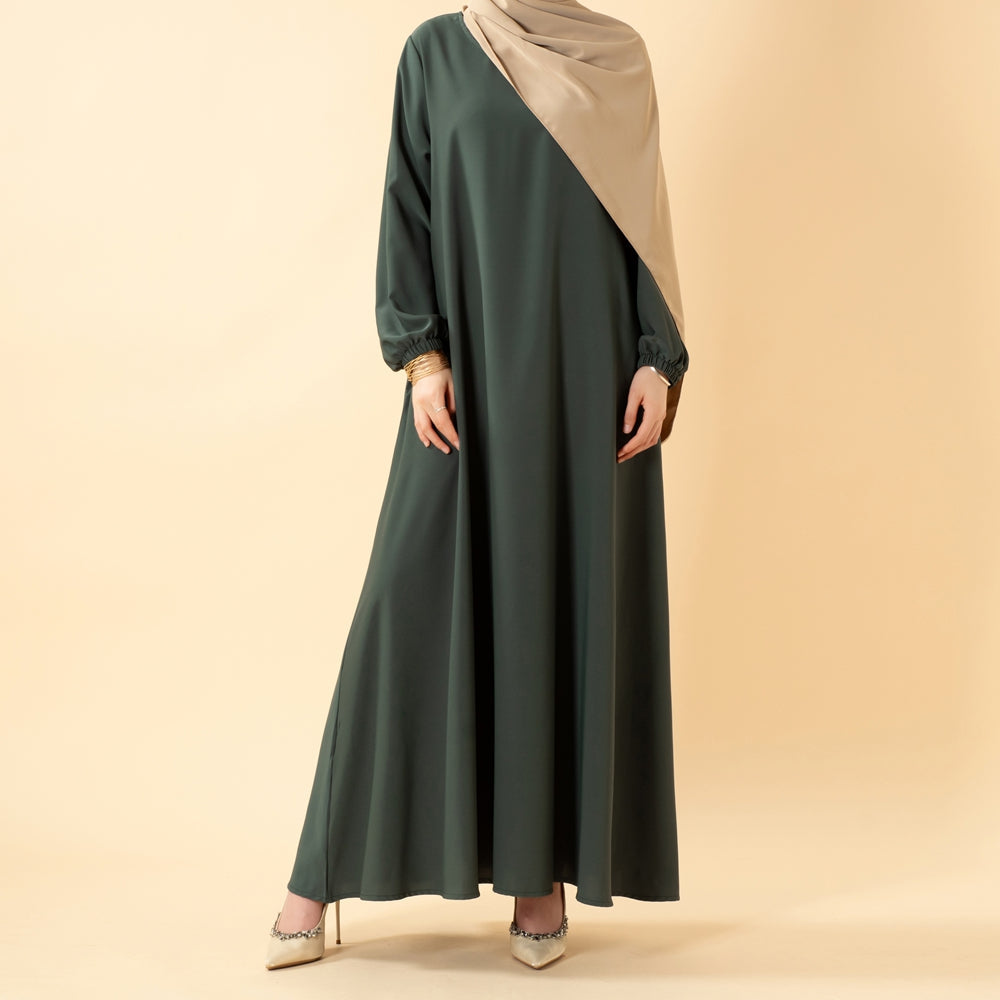 Essentielle Premium Vielseitige Taschen Regenschirm-Schnitt Abaya (MA113)