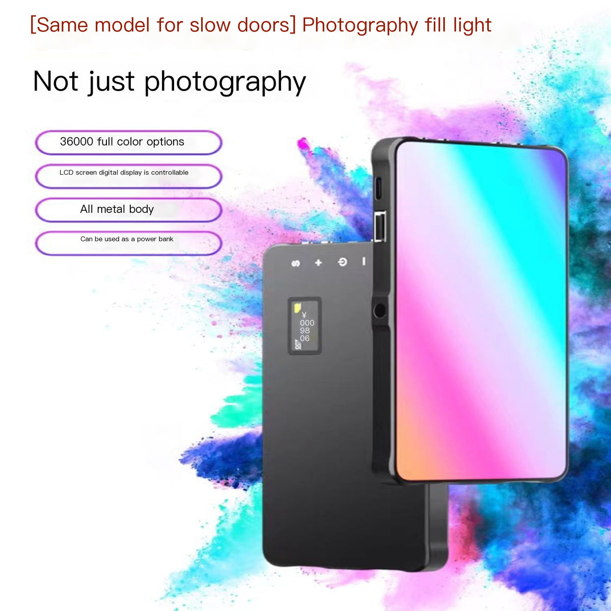 RGB Kabelloses Farbfülllicht für Fotografie und Live-Streaming