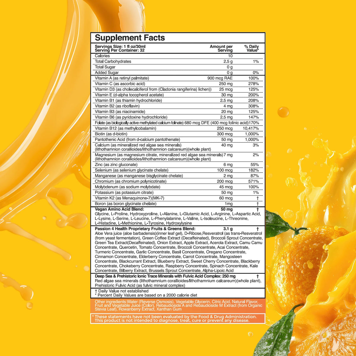 Tägliches flüssiges Multivitamin + Mineralien