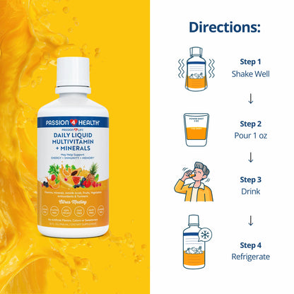 Tägliches flüssiges Multivitamin + Mineralien