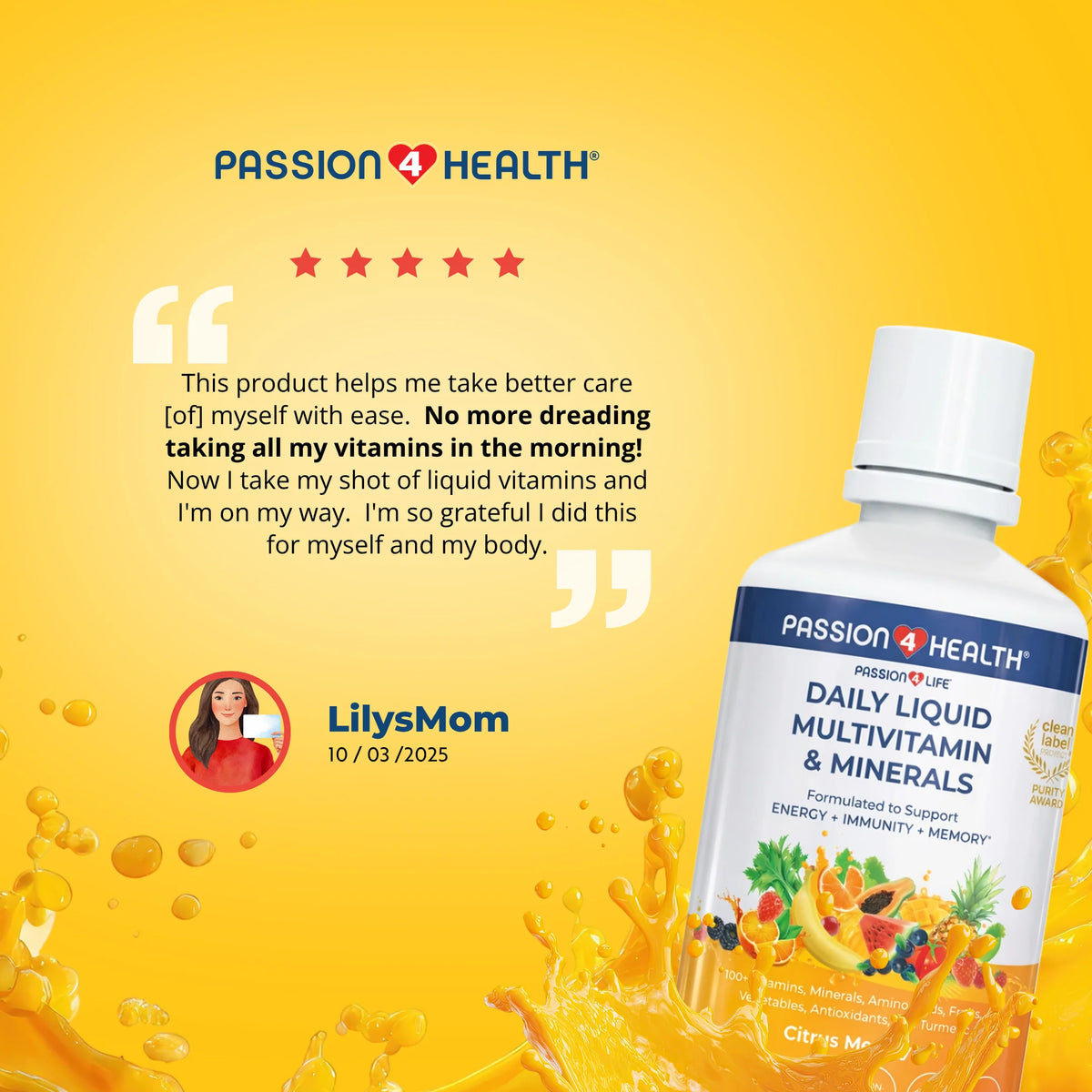 Tägliches flüssiges Multivitamin + Mineralien