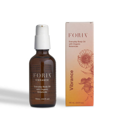 Bottle of Everyday Body Oil with organic botanicals including calendula, rosehip, and sea buckthorn for deep hydration and glowing skin