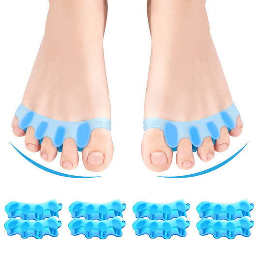 Juzure Silicone Toe Separators (8 PCS) – Bunion Corrector & Toe Spacers for Men & Women