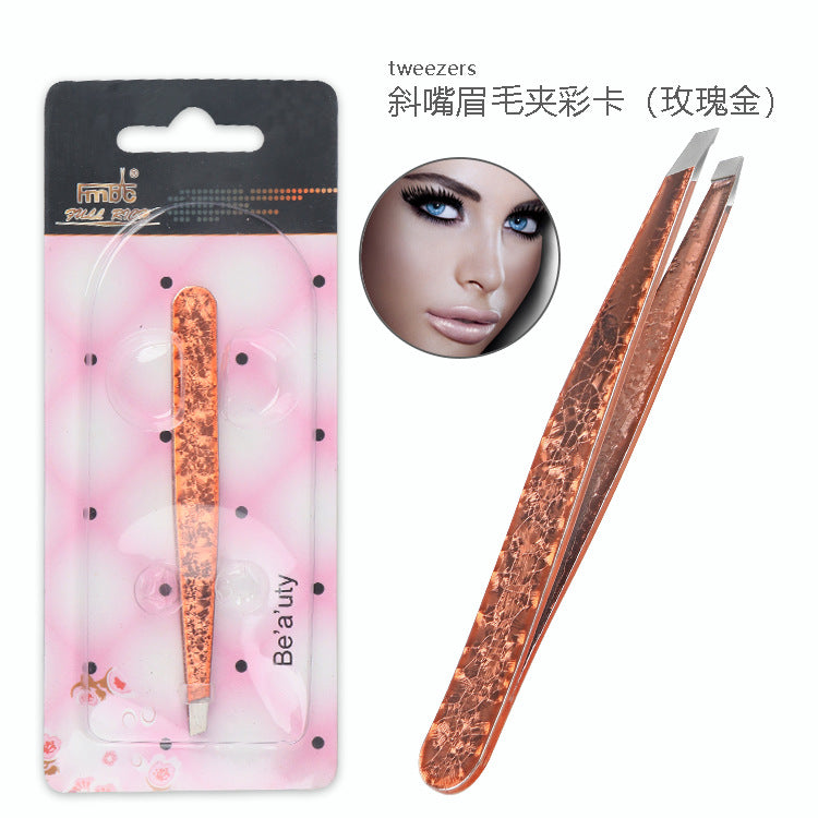 Doppelseitige Edelstahlpinzette Beauty-Set
