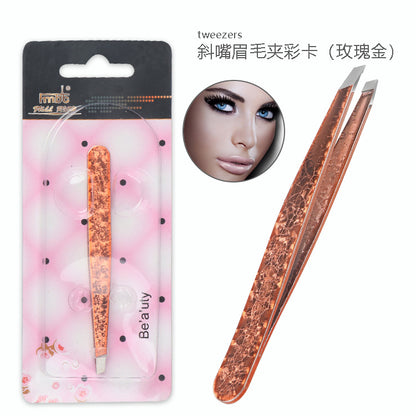 Doppelseitige Edelstahlpinzette Beauty-Set