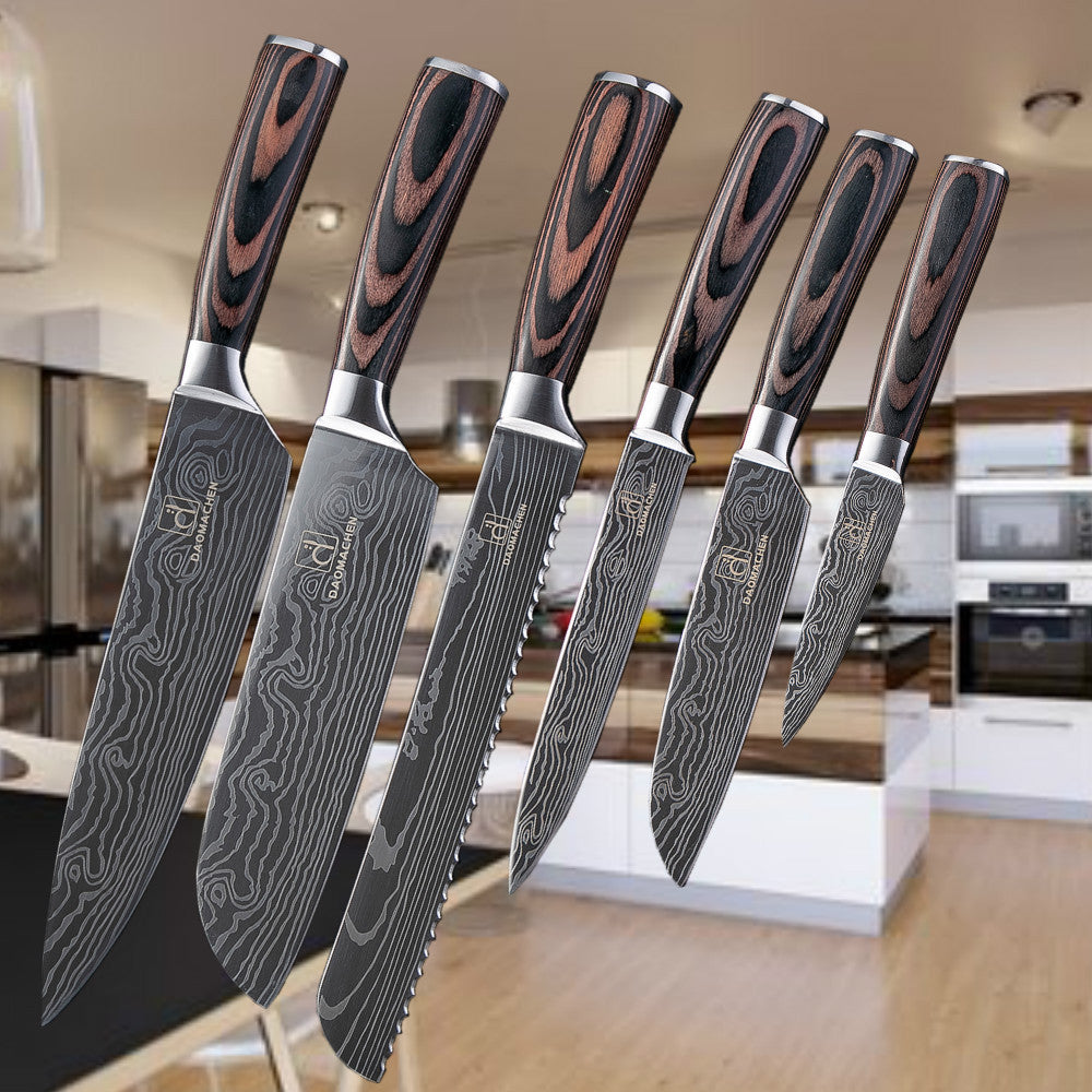 Damast Küchenmesser-Set