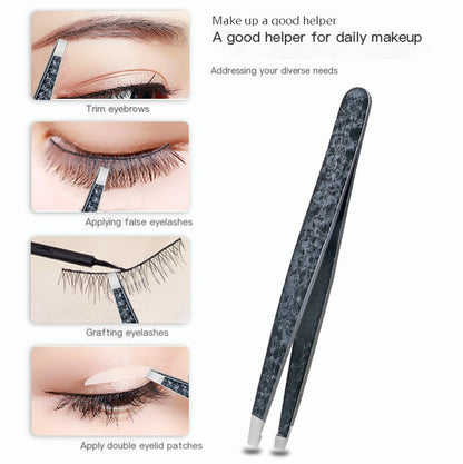 Doppelseitige Edelstahlpinzette Beauty-Set
