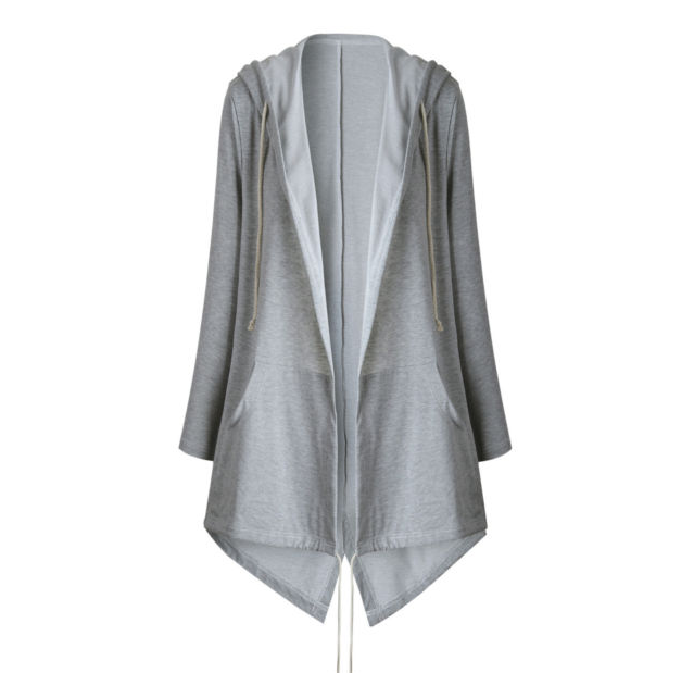 Kapuzenpullover Langarm Damen-Sweatshirt