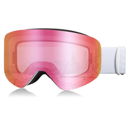 RIGWARL Skibrille Damen Herren, 100% UV-Schutz, Antibeschlag, OTG, Helmkompatibel, Snowboardbrille für Erwachsene