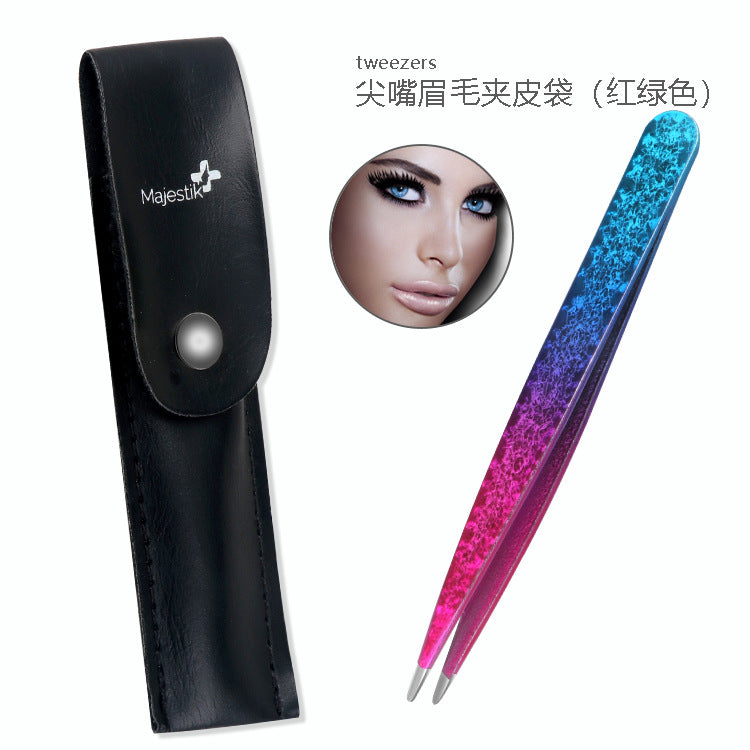 Doppelseitige Edelstahlpinzette Beauty-Set