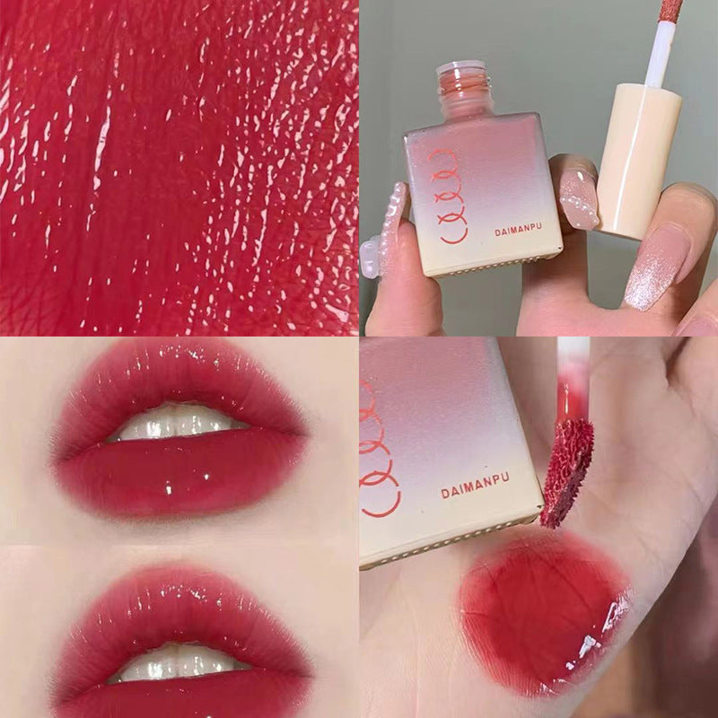 DAIMANPU Kleiner Eiswürfel Gelee Lippenlack Lipgloss