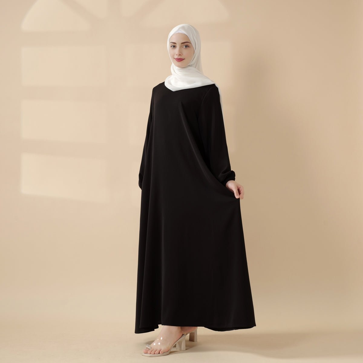 Essentielle Premium Vielseitige Taschen Regenschirm-Schnitt Abaya (MA113)