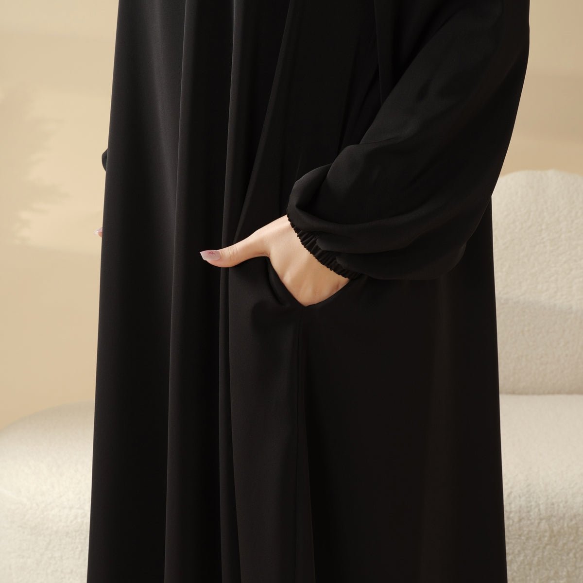 Essentielle Premium Vielseitige Taschen Regenschirm-Schnitt Abaya (MA113)
