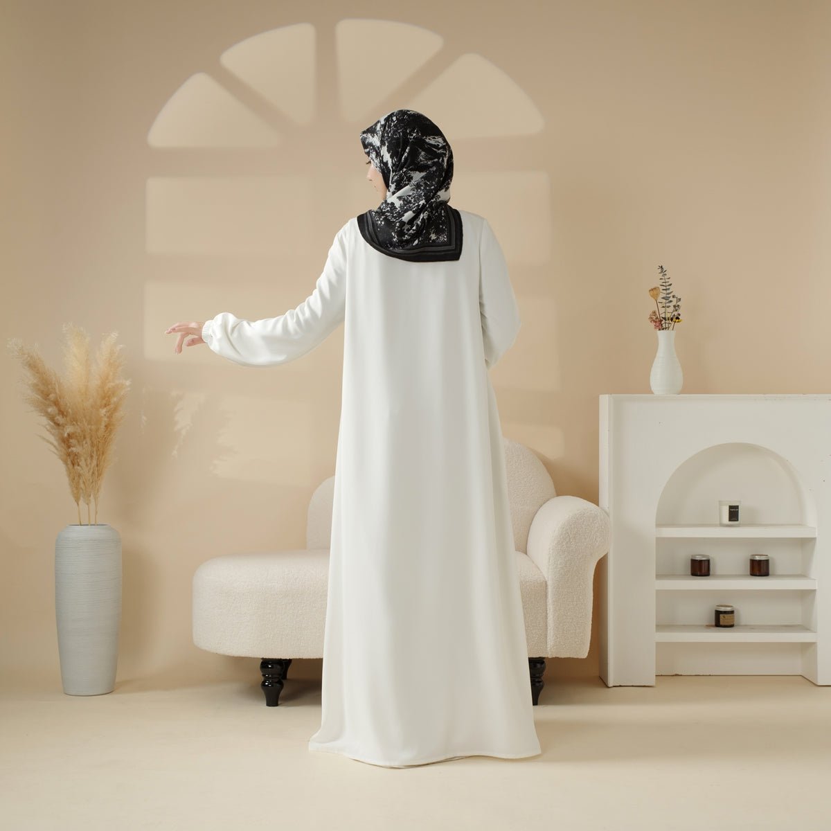 Essentielle Premium Vielseitige Taschen Regenschirm-Schnitt Abaya (MA113)