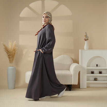 Essentielle Premium Vielseitige Taschen Regenschirm-Schnitt Abaya (MA113)