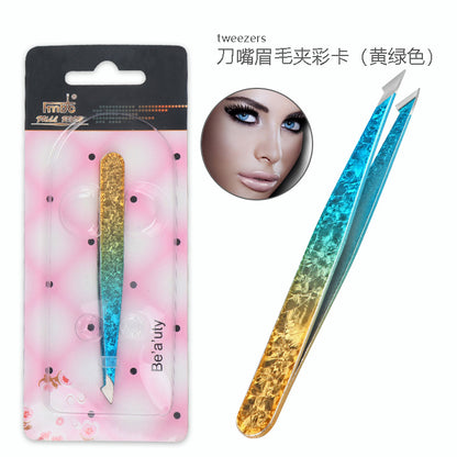 Doppelseitige Edelstahlpinzette Beauty-Set