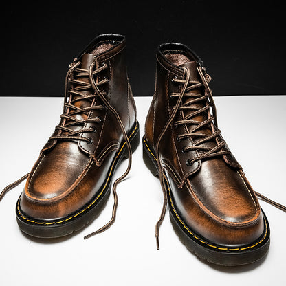 Herren High-Top Rindsleder Martin Trendige Arbeitsstiefel