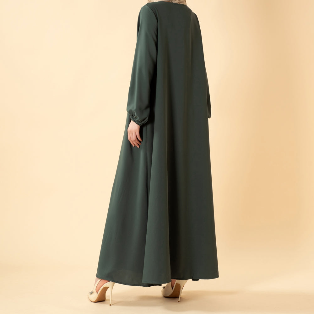 Essentielle Premium Vielseitige Taschen Regenschirm-Schnitt Abaya (MA113)