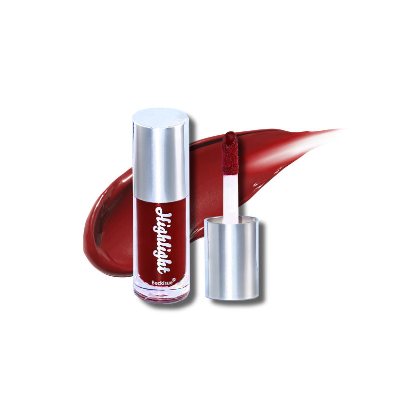 Hochglänzender Nude-Lipgloss mit Spiegel-Finish