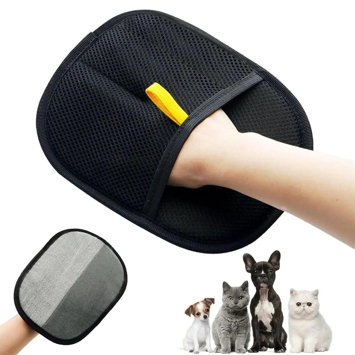 Statische Tierhaarentfernungshandschuhe | Pflegehandschuh für Katzen und Hunde