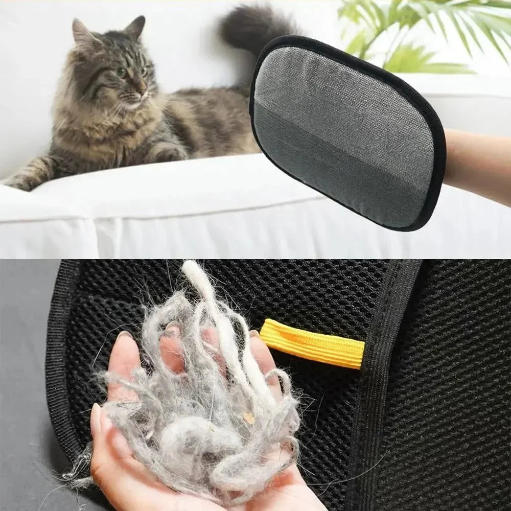 Statische Tierhaarentfernungshandschuhe | Pflegehandschuh für Katzen und Hunde