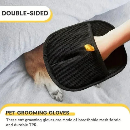 Statische Tierhaarentfernungshandschuhe | Pflegehandschuh für Katzen und Hunde