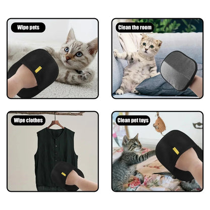 Statische Tierhaarentfernungshandschuhe | Pflegehandschuh für Katzen und Hunde