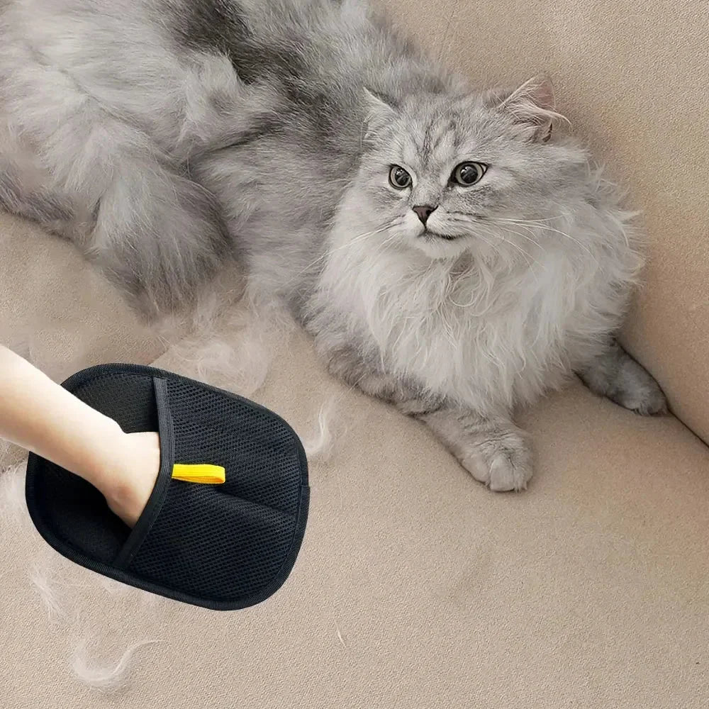 Statische Tierhaarentfernungshandschuhe | Pflegehandschuh für Katzen und Hunde