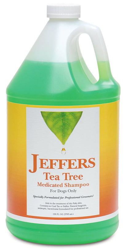 Jeffers Pet Çay Ağacı (Melaleuca) Kuru Ciltler İçin İlaçlı Köpek Şampuanı