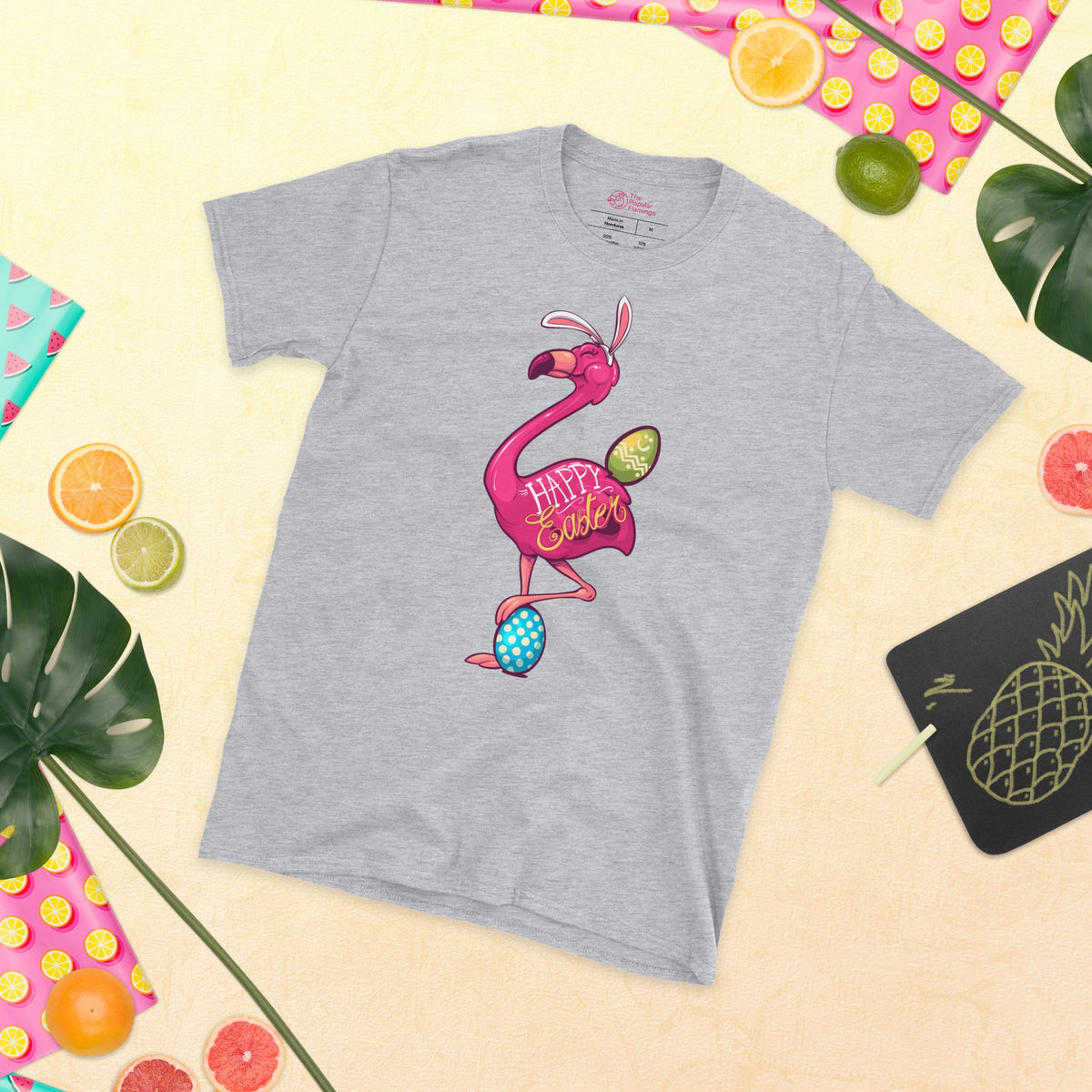 Originelles Beliebte Flamingo Frohe Ostern T-Shirt