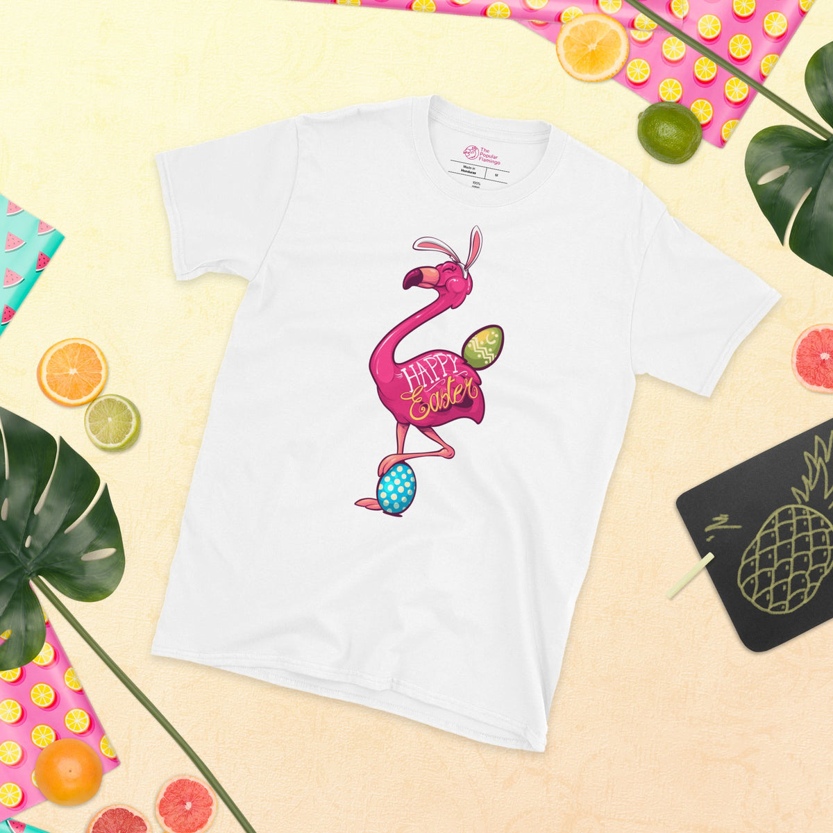 Originelles Beliebte Flamingo Frohe Ostern T-Shirt